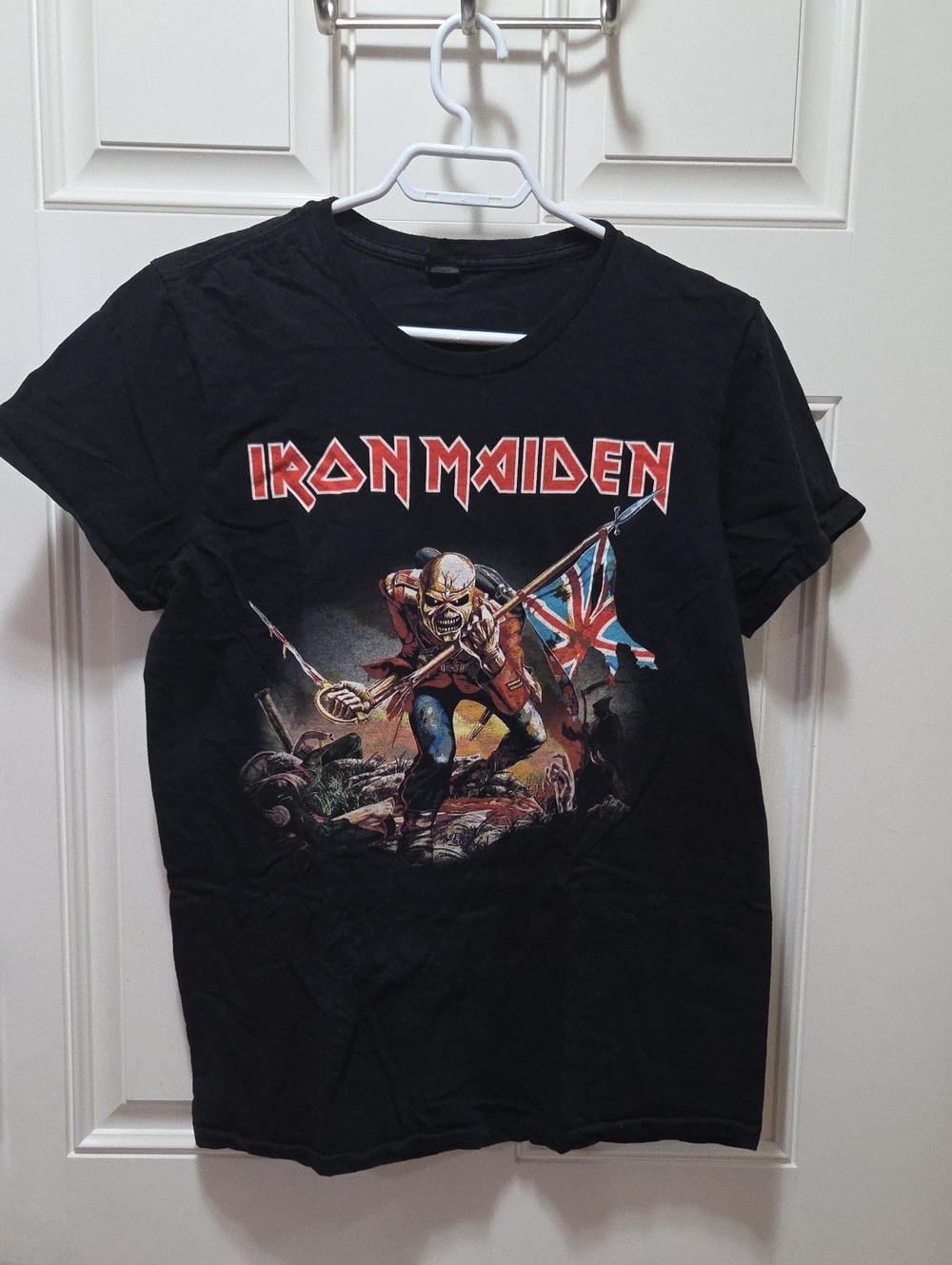 Iron Maiden Graphic Band T-Shirt - Eddie Union Jack Design